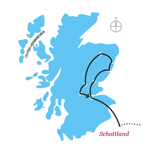 Schottland Karte